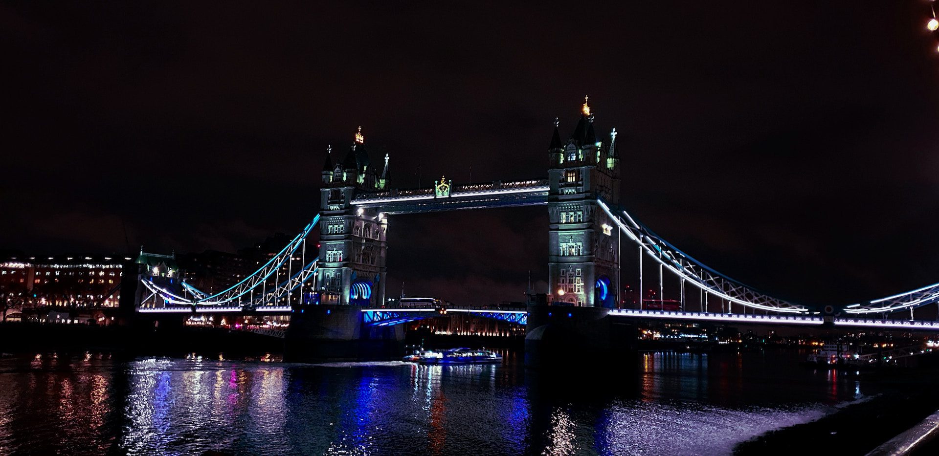 tower bridge at night