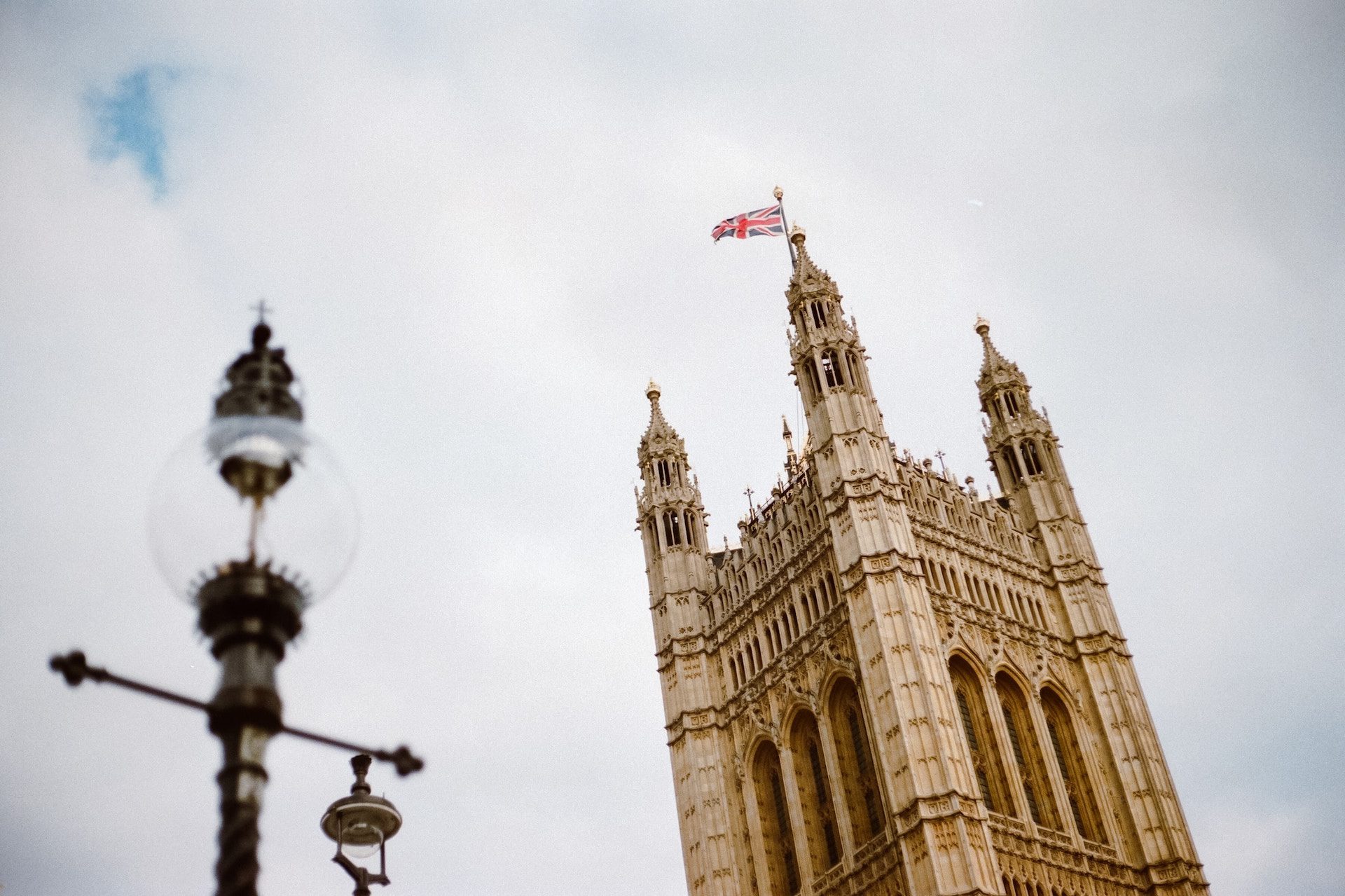 close up of Victoria Tower, London