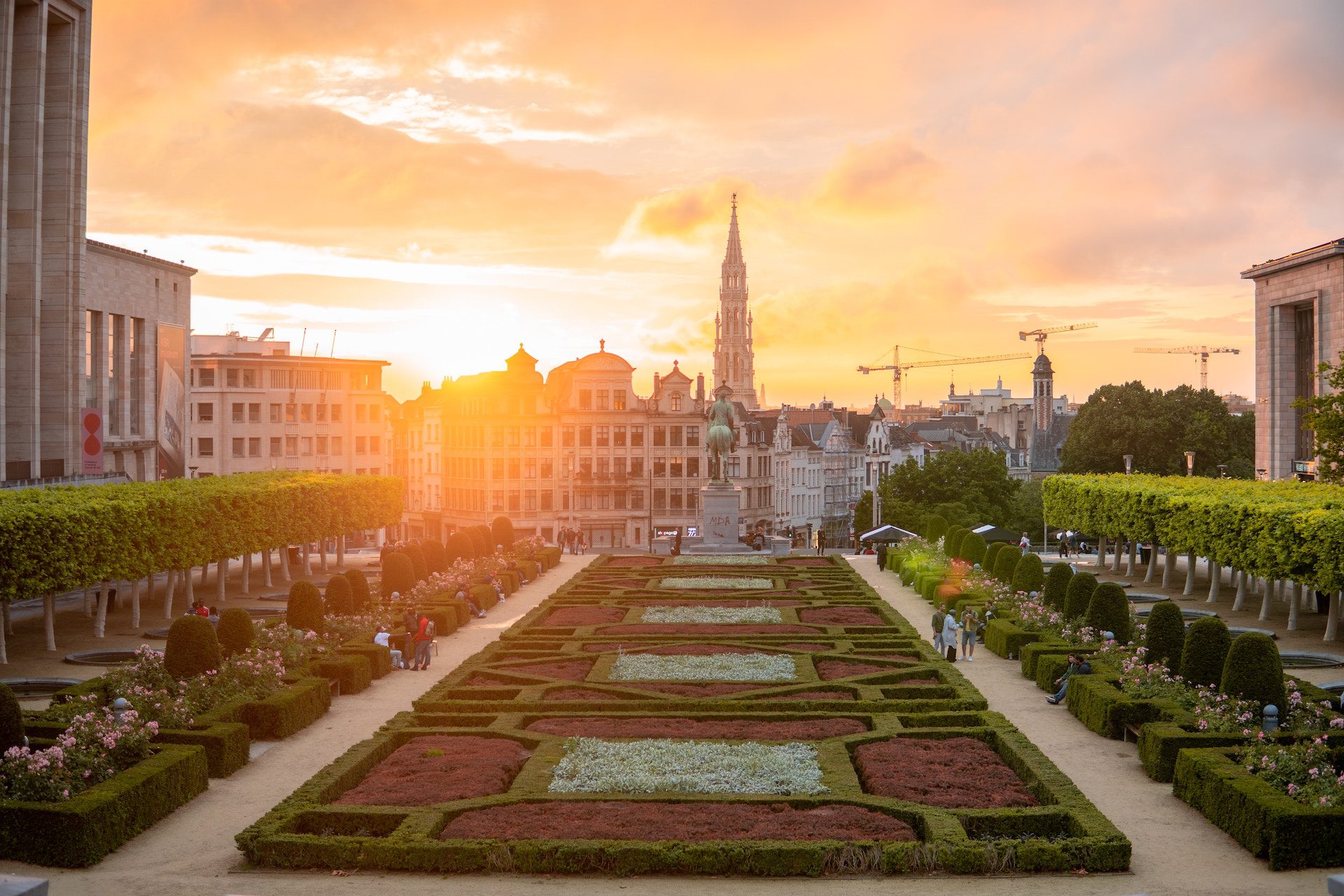 city shot of brussels