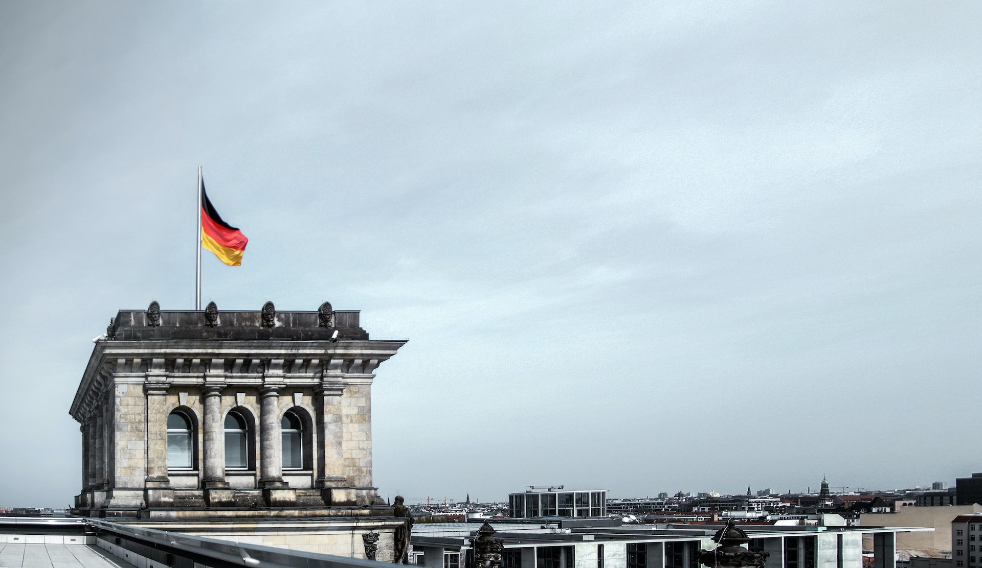 Germany flag on a building